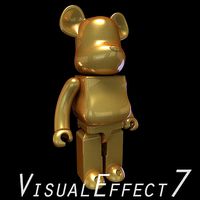 Metallics Brown BearBrick