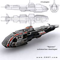 3DRT - Sci-Fi Naval Vessel - Spawn