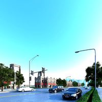 Road and Buildings 087