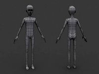 Human Manga Male Base Mesh