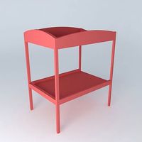 Changing table red COCCINELLE houses the world