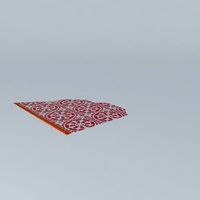 Carpet pink orange Santorini 140x200 houses the world