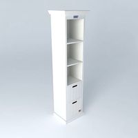 PRINCETON white storage column houses the world