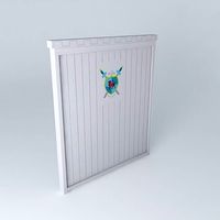 Headboard 90 cm gray CHEVALIER houses the world