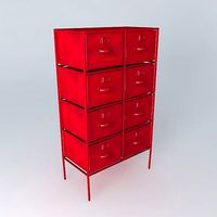 Red Cabinet CRANBERRY houses the world