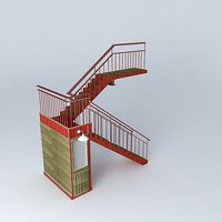 2 staircase turning quarter Frederic tabary