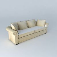 PLAZZA natural linen sofa Maisons du monde