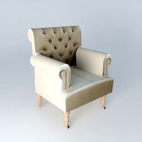Linen Armchair AUGUSTIN Maisons du monde