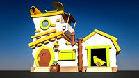 cartoon hous