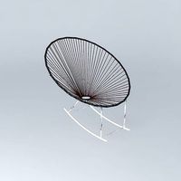 Rocking chair COPACABANA black houses of the world