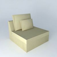 ENZO armless ecru linen houses the world