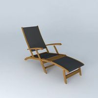 Black Lounge Chair CAPRI