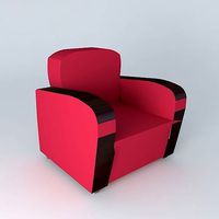 Red armchair BABY HARVARD Maisons du monde