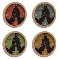 Charlie Chaplin Wall Clock Set
