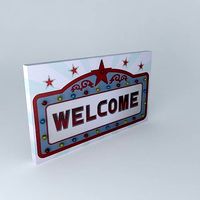 Welcome light canvas