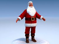 Santa Claus Rigged 3D Model