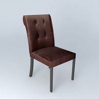 Taupe velvet Boudoir chair