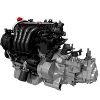 Engine with Transmission 3D Model