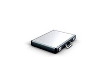 Aluminium slimline briefcase