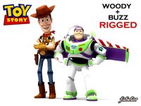 Buzz Woody rigged 3D Model