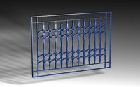Window Grill Iron Design 02 Pack 3D Model