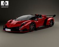 Lamborghini Veneno Roadster 2014 3D Model