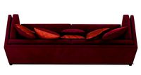 Dom Edizioni albert red velvet sofa