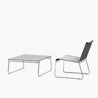 Chair Clip and Table by Andre Bluth