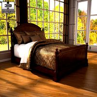 Ashley Leighton Queen Poster Bed