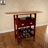 Julia Espresso Kitchen Cart
