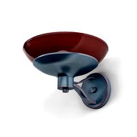 Maroon And Gray Metal Wall Light Fixture