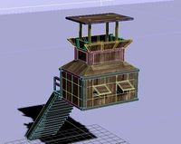 Wooden tower 3D Model