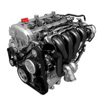 Car 4 Cylinder Engine 01 3D Model