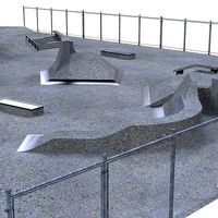 Concrete skatepark