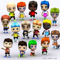3DRT - Chibii People Kids
