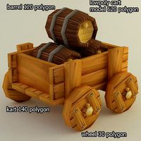 lowpoly cart