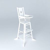 Baby highchair white DREAM houses the world