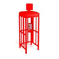 Modern Metal Glass Phonebooth