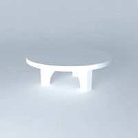 Roark Black Coffee Table in the Style of Ado Chale