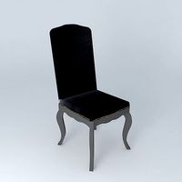Black chair BAROCCO houses the world