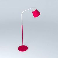 Red Metal Reading Lamp