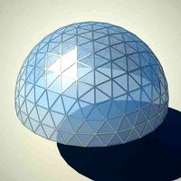 Metallic structure truss 08 Dome