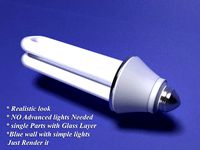 Bulb-realistic glass