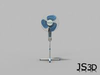 Standing Floor Fan 3D Model