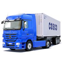 Mercedes Actros with containers semitruck
