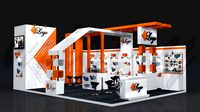 Exhibition Booth 3D Model 8 mtr x 6 mtr