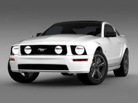 Ford Mustang glassroof GT 2009 3D Model