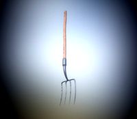 Game Ready Pitchfork 4 spikes PBR Farming tool