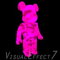 Pink Camouflage BearBrick