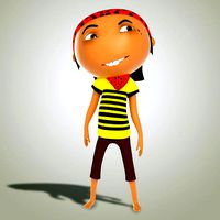 Cute Pirate boy Stylized character